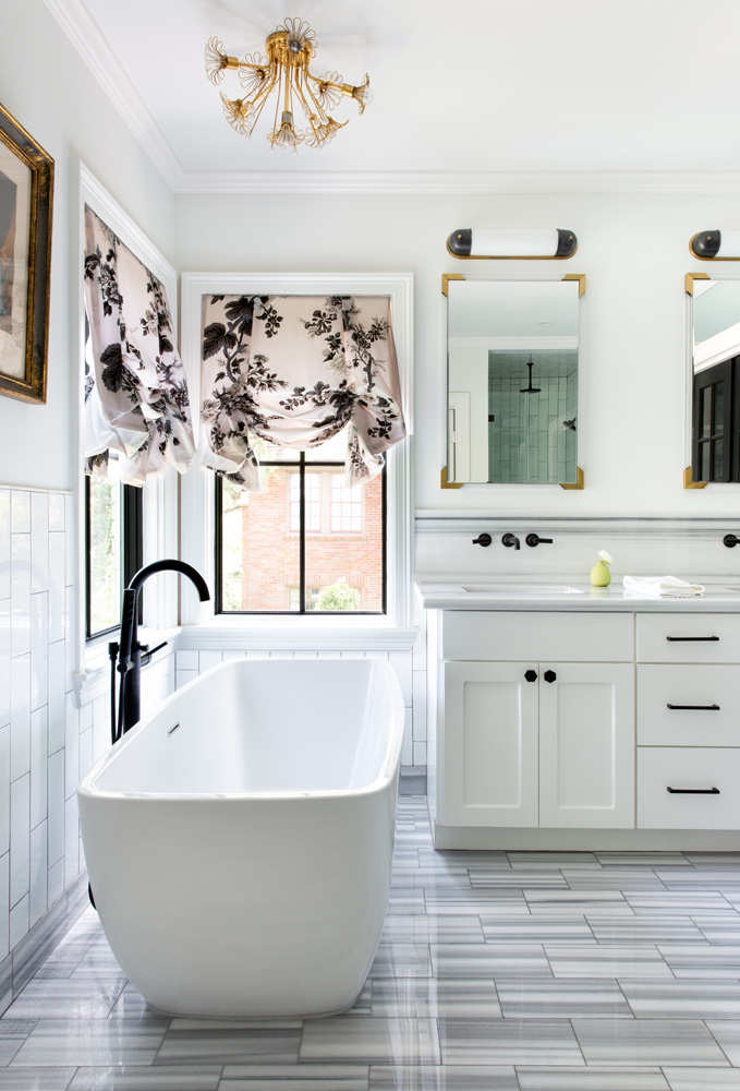 master bathroom design The Rice Boulevard House, in Houston