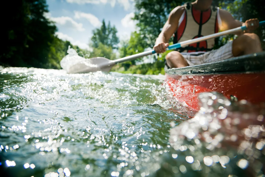 Young Man Canoeing Row Your Boat | Paddling the Brazos River; Young Man Canoeing