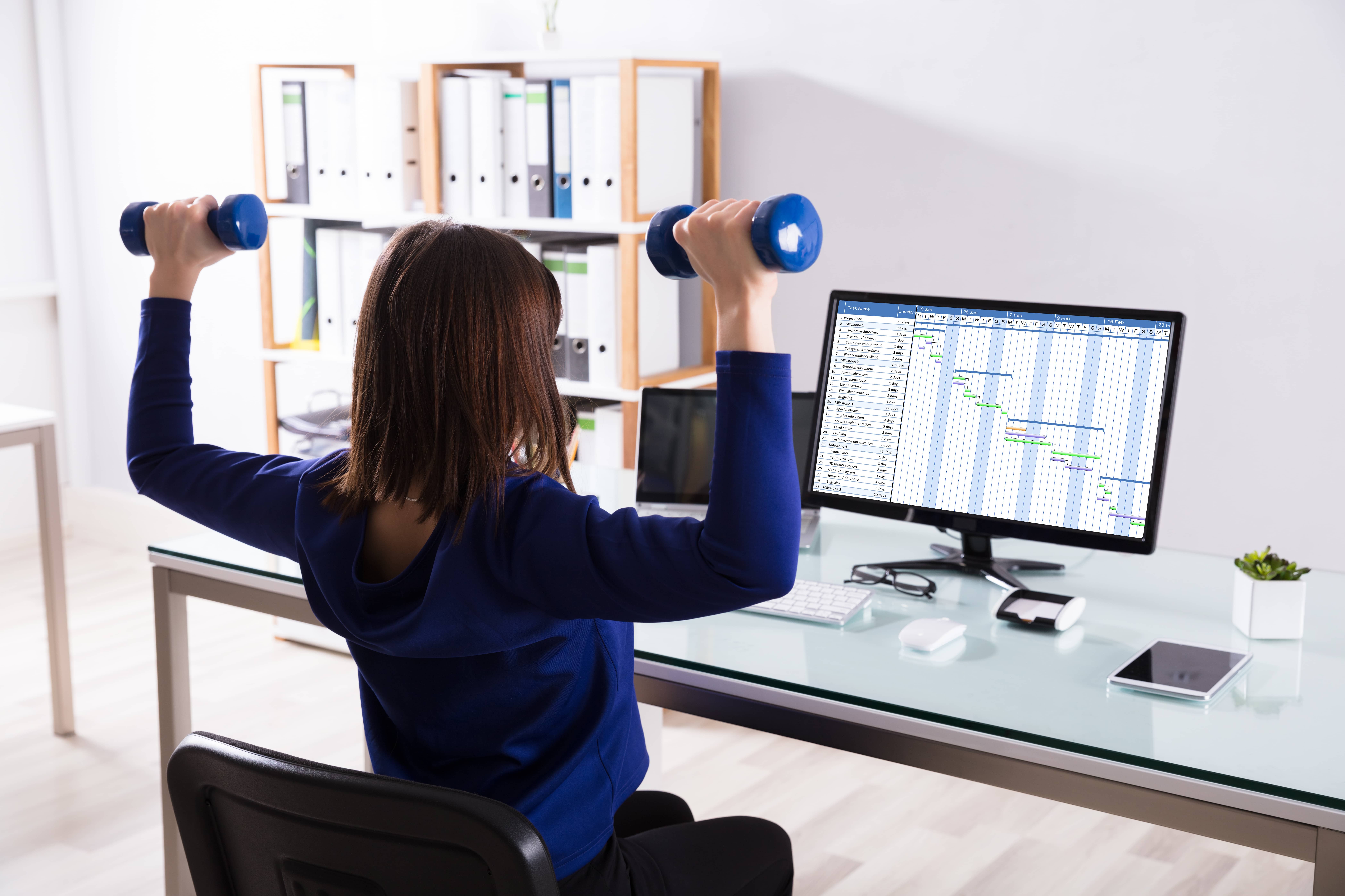 exercises you can do at your desk or work