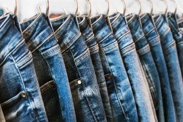 many models of jeans from different denim, texture, color Celebrate Earth Day by Giving Old Denim a New Purpose go green with jeans