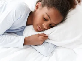 Image of peaceful african american little girl sleeping in bed at home - Why Sleep Is So Important for Kids