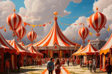 circus tent in the park