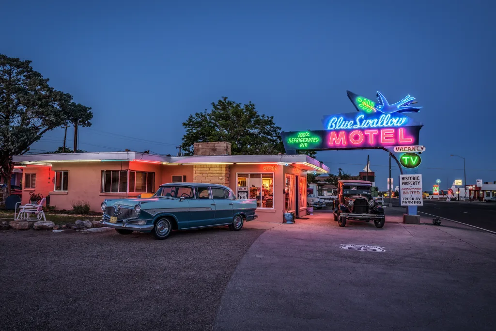 Historic Blue Swallow Motel in Tucumcari, New Mexico