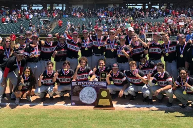 he Colleyville Heritage baseball team won its first UIL 5A State Championship