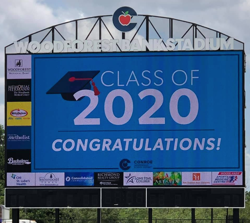 CONGRATULATIONS TO ALL of the Conroe Isd 2020 graduates.