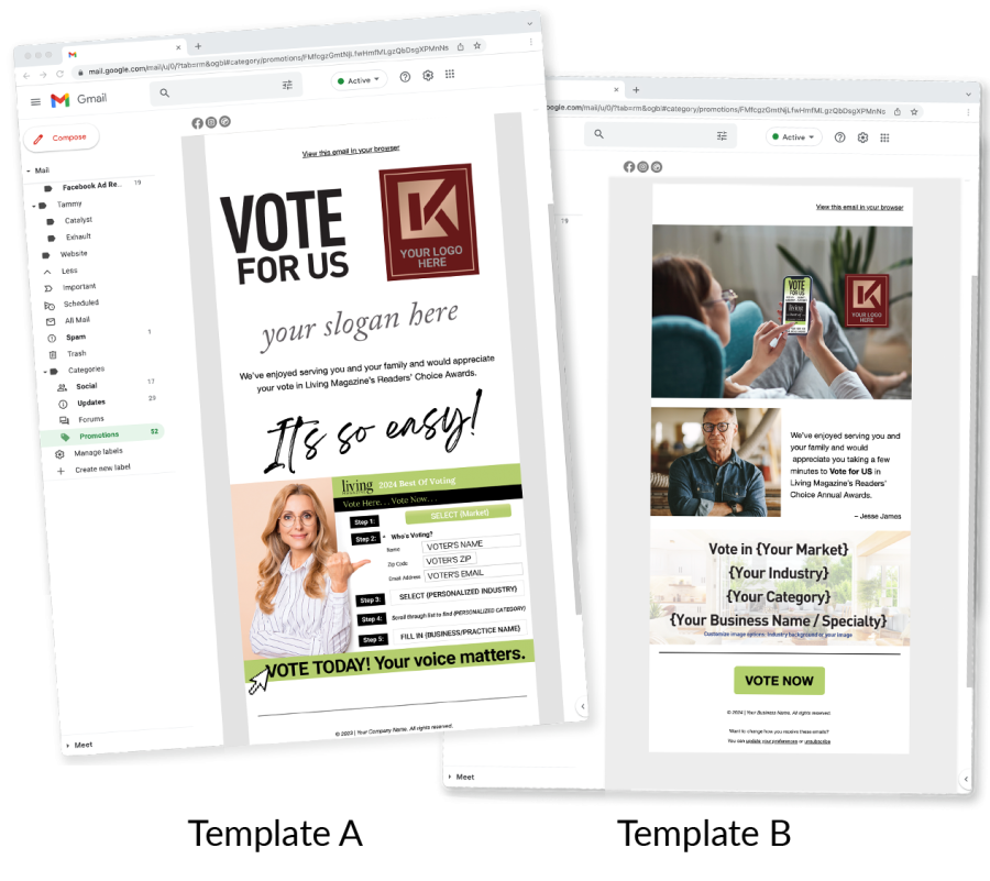Customizable Email options 600pxl Customizable Email options 600pxl