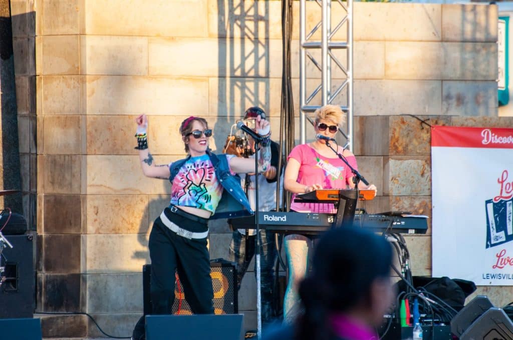 Primadonna at Living magazine at Sounds of Lewisville in Lewisville Texas Summer Concert Series