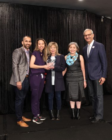 Dr Vasant Garg Dr Kim Tran Cathy Portitzky of Greater Good Charities Shirin and Saied Alavi