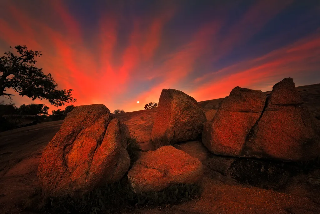Sunrise at Enchanted Rock State Park, TX Sunrise at Enchanted Rock State Park, TX