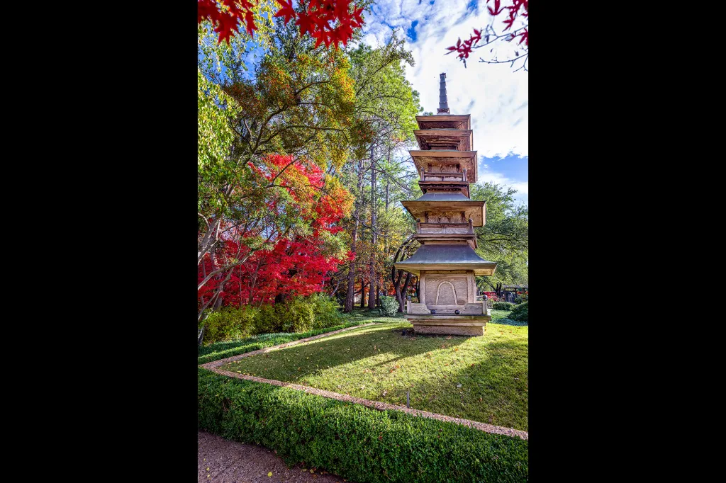 Pagoda in the Fort Worth Japanese Gardens Pagoda in the Fort Worth Japanese Gardens