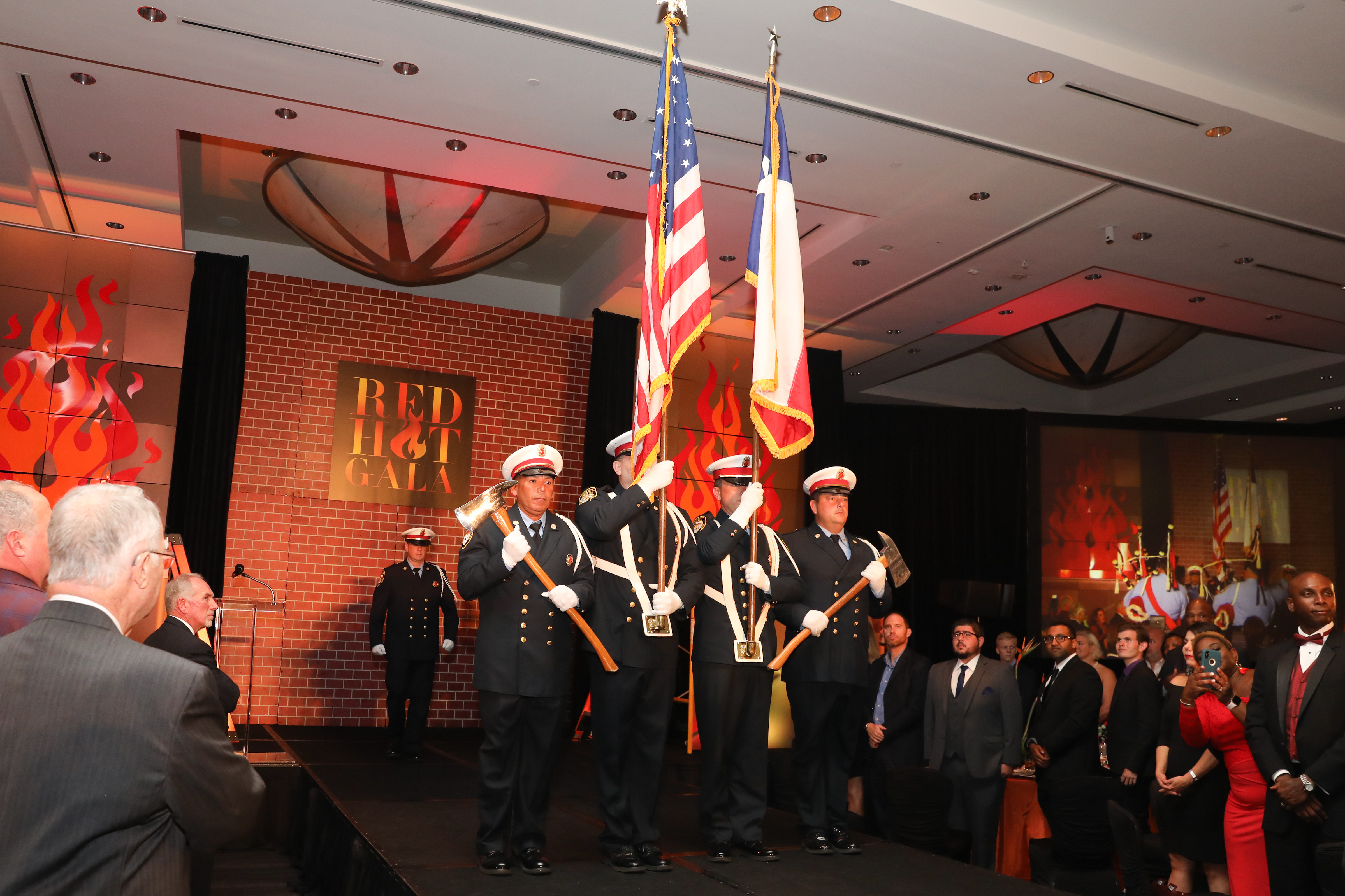 Houston Firefighters delight at Red Hot Gala