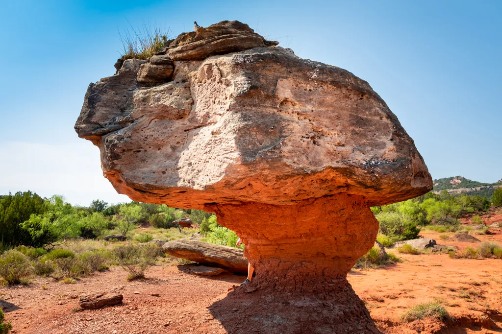 Hoodoos besides the hiking trail, Palo Duro Canyon Texas Hoodoos besides the hiking trail, Palo Duro Canyon Texas