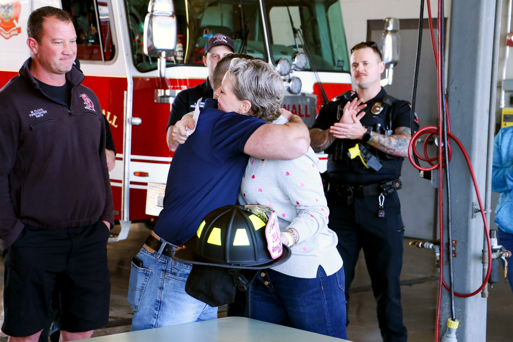 Rockwall County Fire Departments Raise More Than $6,000 for Former Rockwall ISD Teacher with Breast Cancer