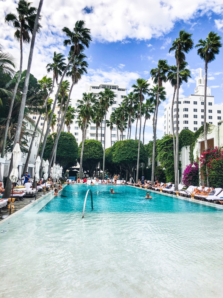 Pool at South Beach's Delano Hotel - Art Deco Miami, Florida