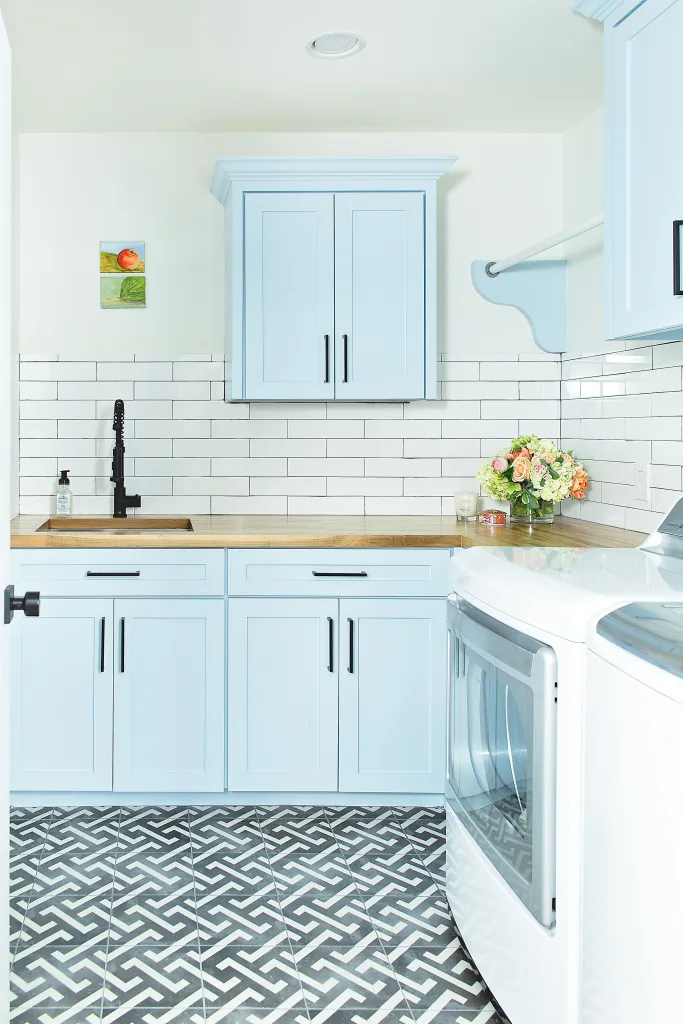 Painted Cabinet Laundry Room The Power of Paint Enhance Your Home By Adding a Splash of Color homestead features