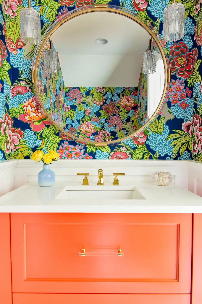Painted Cabinet Powder Bath The Power of Paint Enhance Your Home By Adding a Splash of Color homestead features