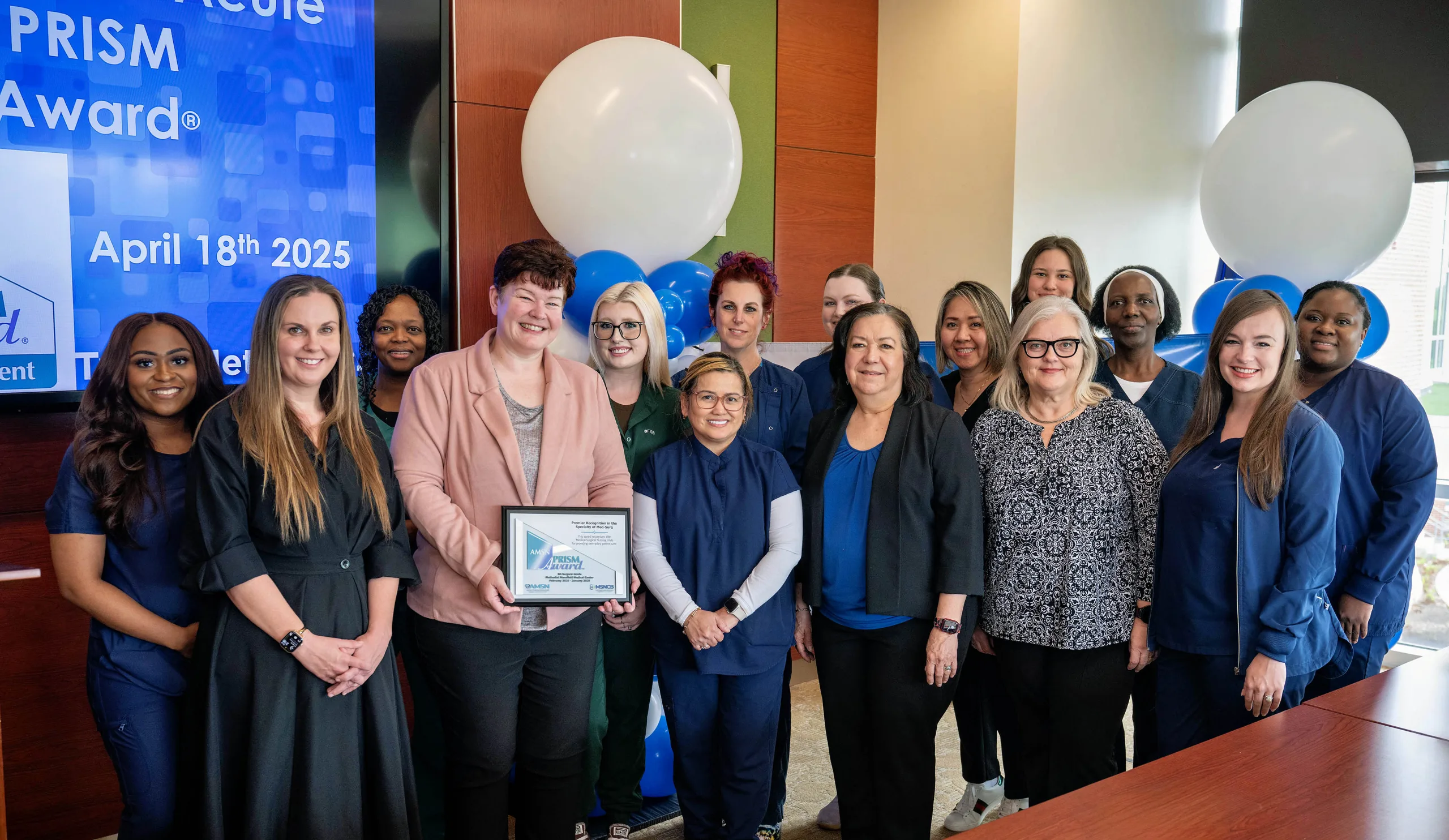 PRISM®Award Surgical Acute Unit at Methodist Mansfield Medical Center Honored