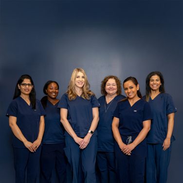 Diana Health Allen provider team (left to right): Dr. Rashmi Bolinjkar, Hayley Caruthers, MSN, CNM, Amber Castleberry, CNM, Samantha Eubanks, DNP, CNM Regional Clinical Director, Dr. Mini Chadda, and Sruti Vyas, CNM Not pictured, Whitney Bryner, CNM