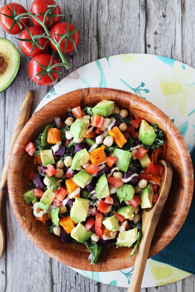 Southwestern Kale & Sweet Potato Salad