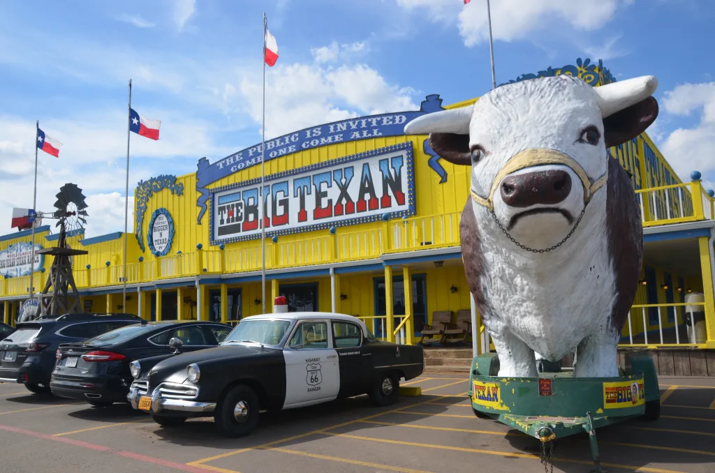 Amarillo, Texas, USA August 24, 2022 the Big Texan Steak Ranch and Motel