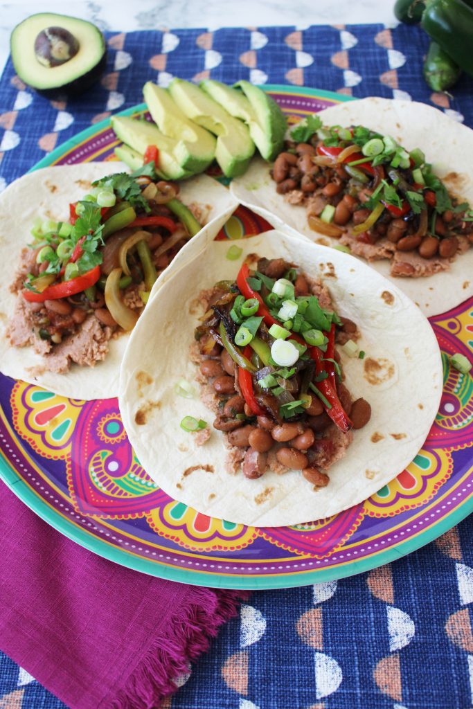 charro bean taco; taco night!