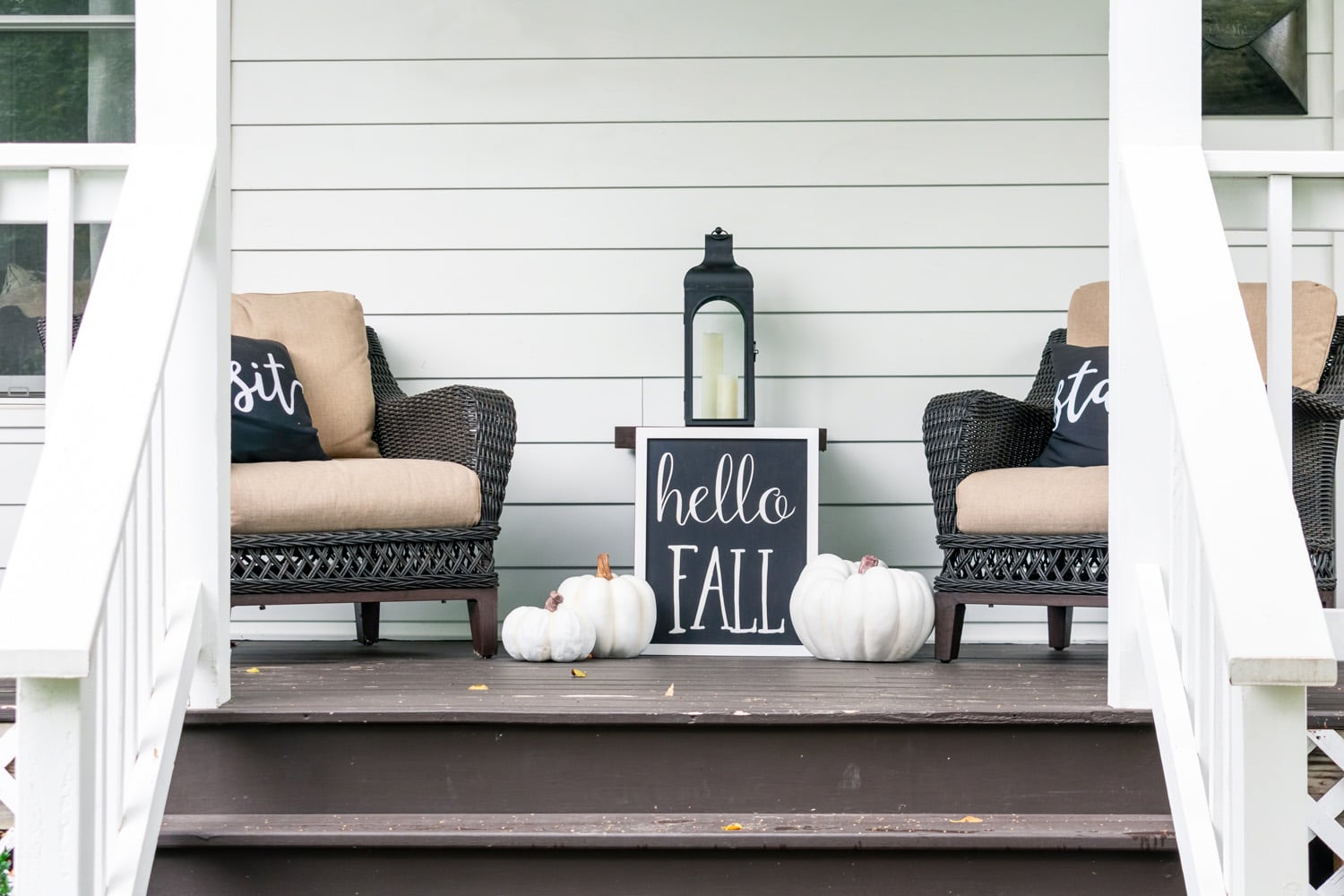 fall decor welcome sign